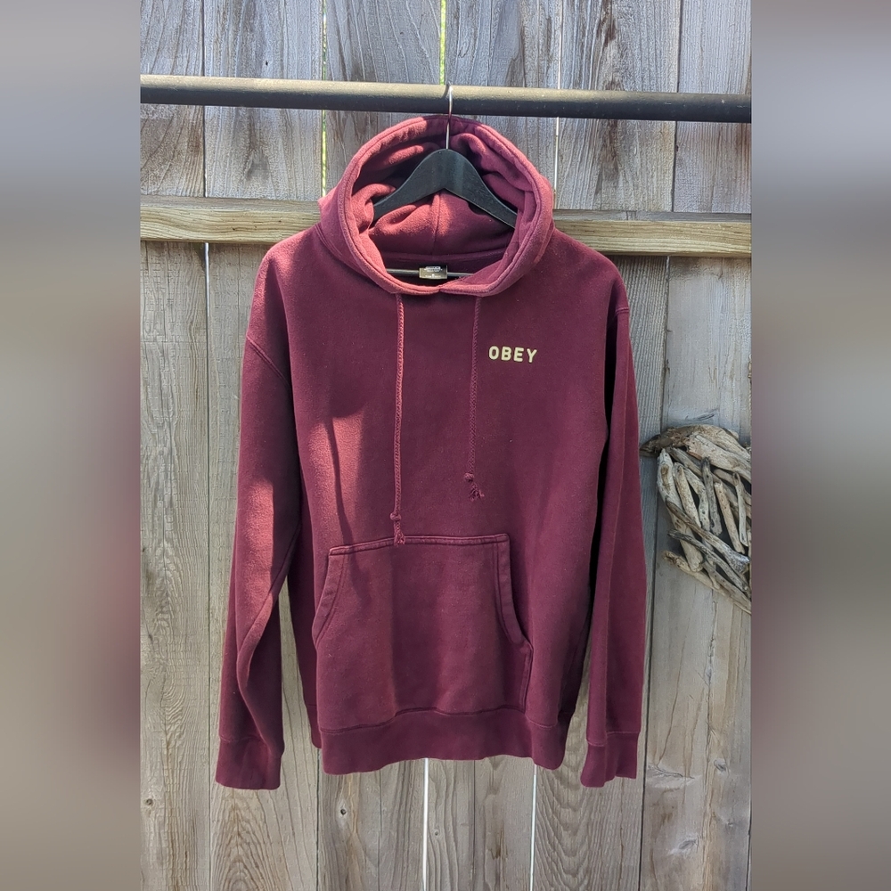 Maroon Obey Hoodie